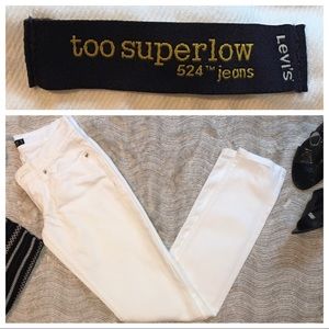 LEVI’s Women’s 524 Skinny Jeans - White Sand - 0